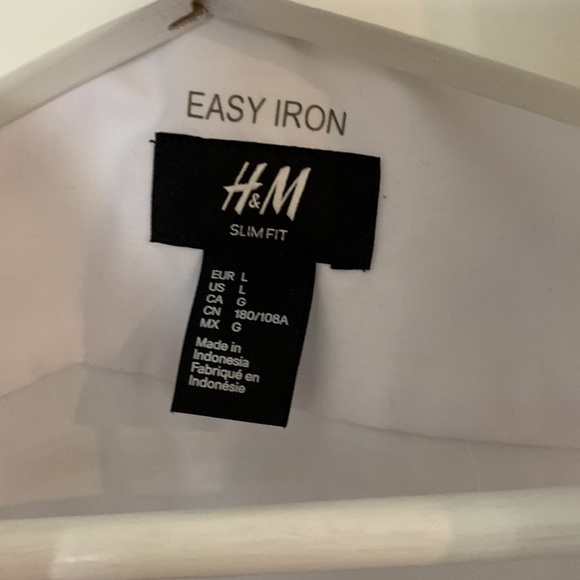 H&M / men’s button up dress shirt / large - Picture 2 of 2